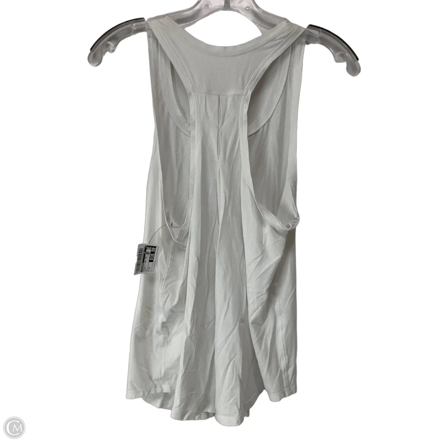 Athletic Tank Top By Lululemon In White, Size: 6