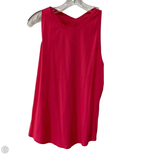 Athletic Tank Top By Lululemon In Pink, Size: 10