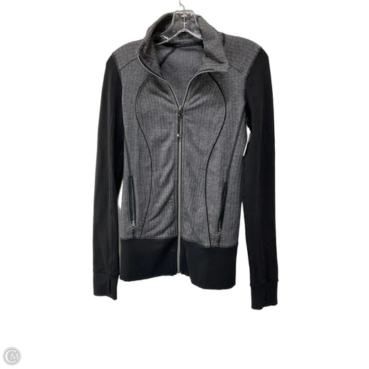 Athletic Jacket By Lululemon In Grey, Size: 8