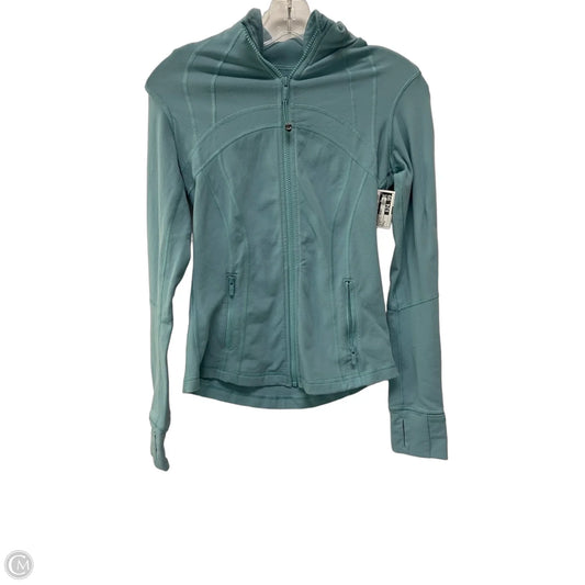 Athletic Jacket By Lululemon In Blue, Size: 4