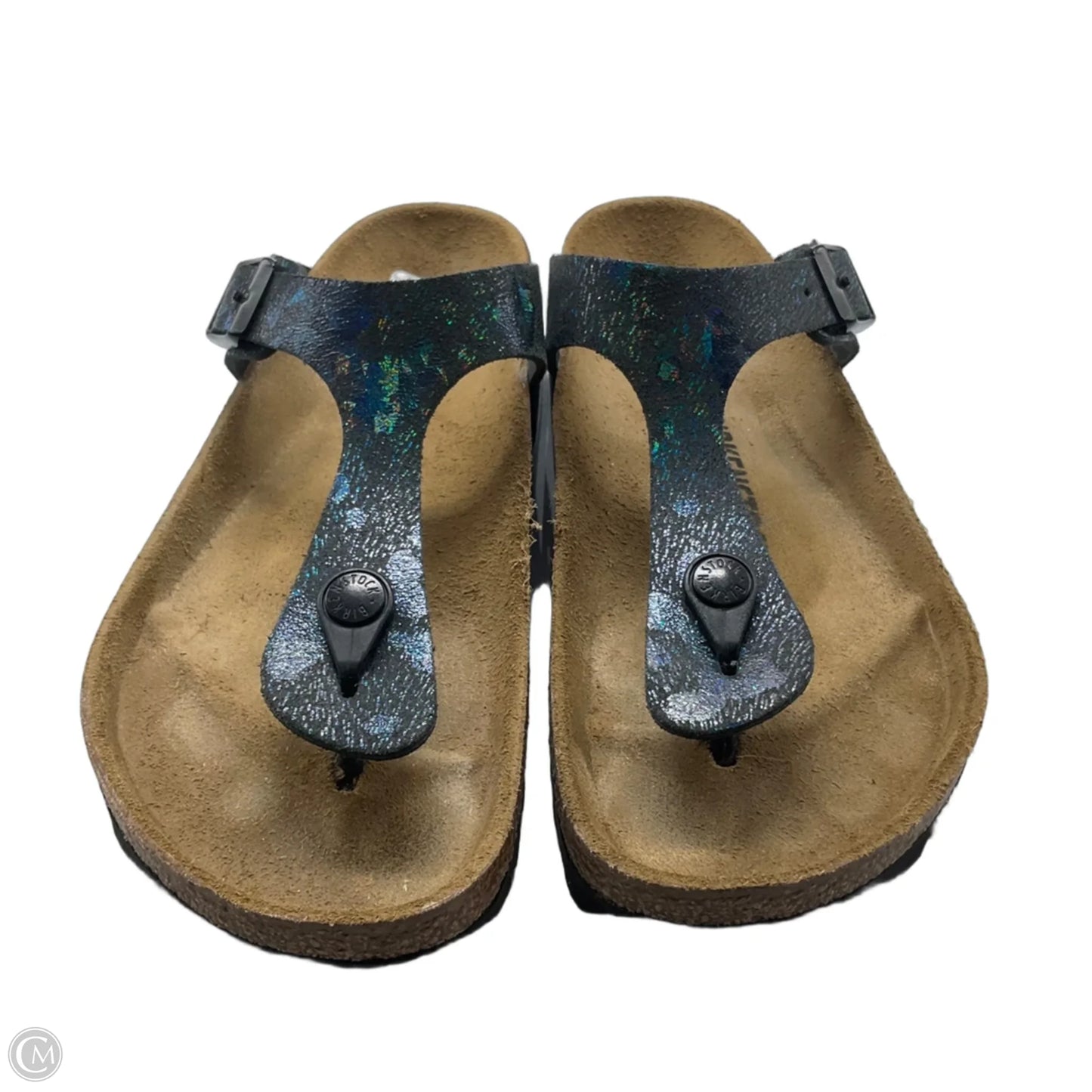 Sandals Flats By Birkenstock In Black, Size: 6.5
