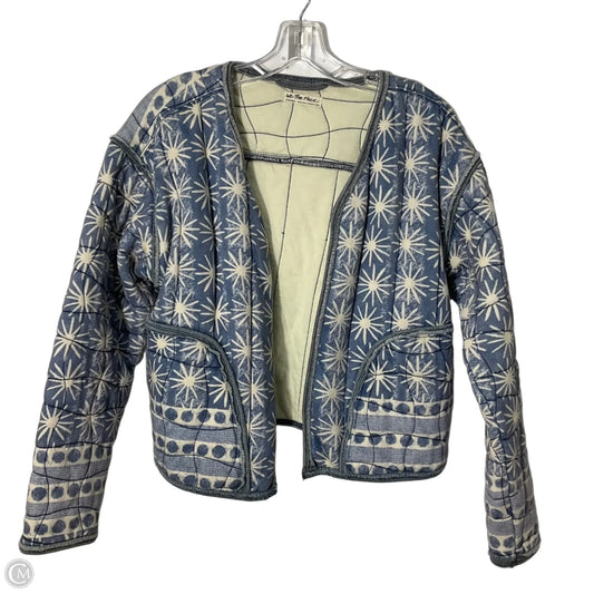 Jacket Puffer & Quilted By We The Free In Blue & White, Size: Xs