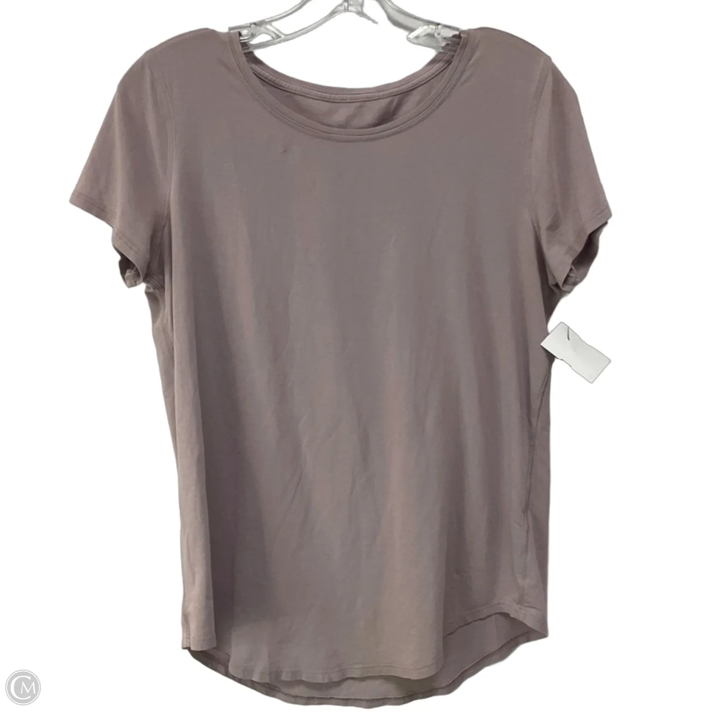 Athletic Top Short Sleeve By Lululemon In Purple, Size: 8