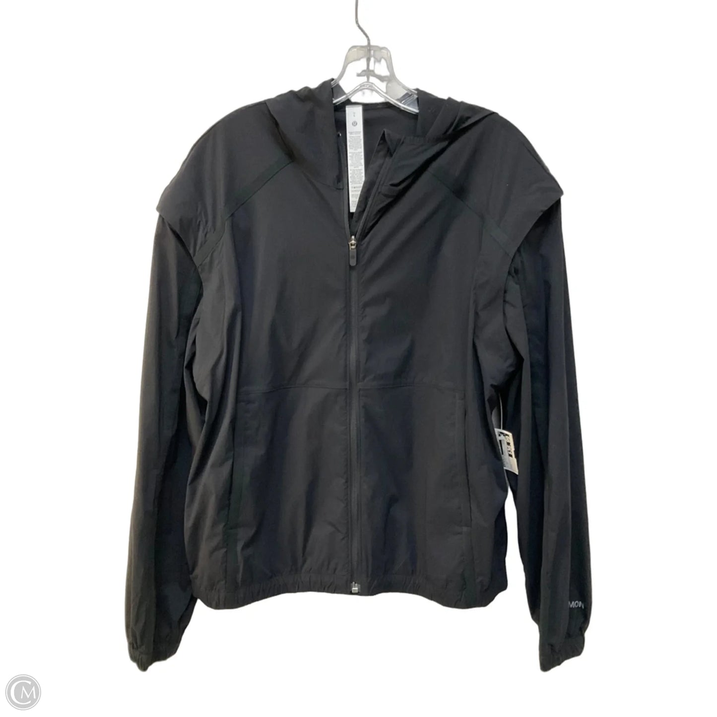 Athletic Jacket By Lululemon In Black, Size: L