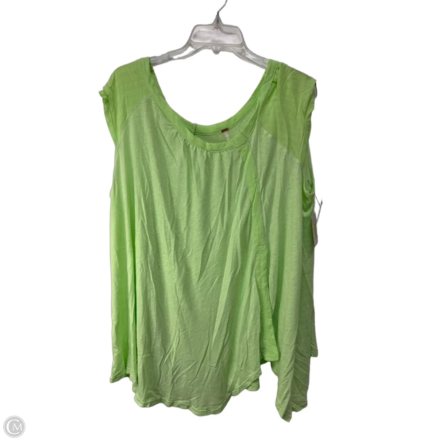 Tunic Short Sleeve By Free People In Green, Size: M