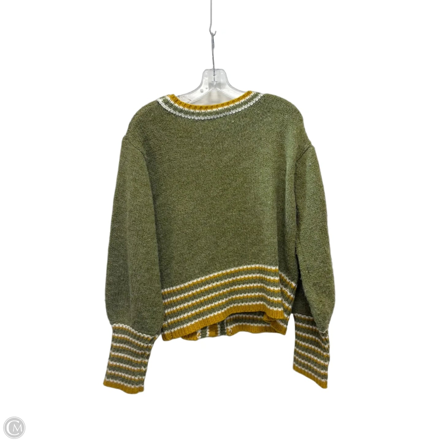 Sweater Cardigan By Cma In Green, Size: L