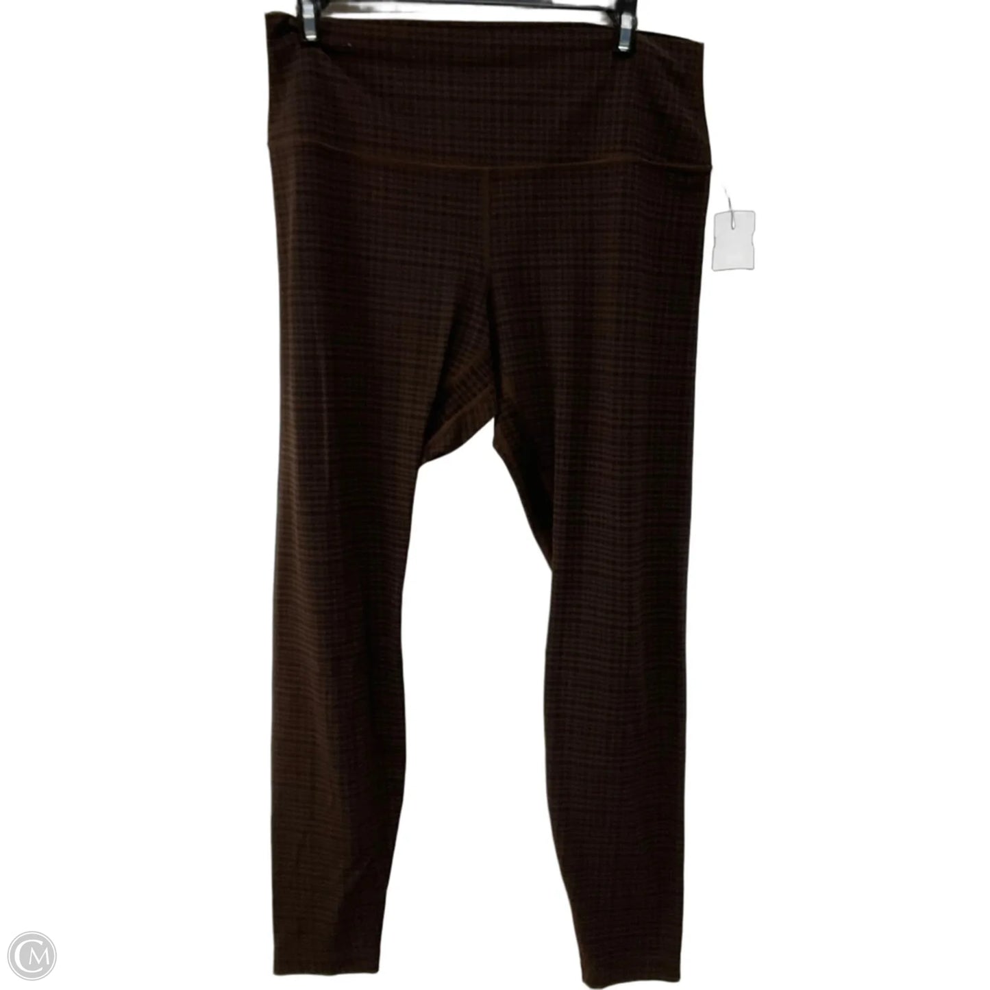 Athletic Leggings By Lululemon In Checkered Pattern, Size: 12