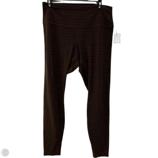 Athletic Leggings By Lululemon In Checkered Pattern, Size: 12