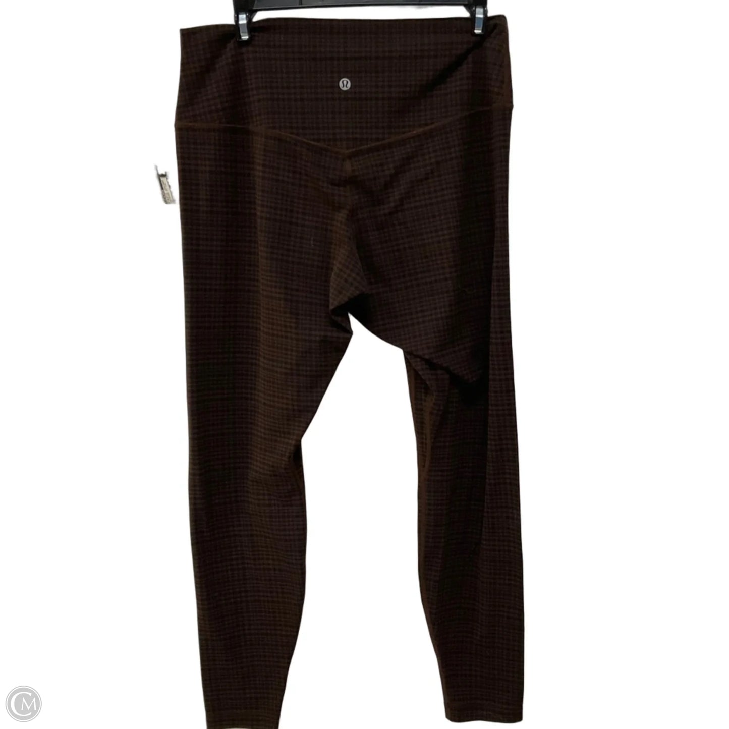 Athletic Leggings By Lululemon In Checkered Pattern, Size: 12