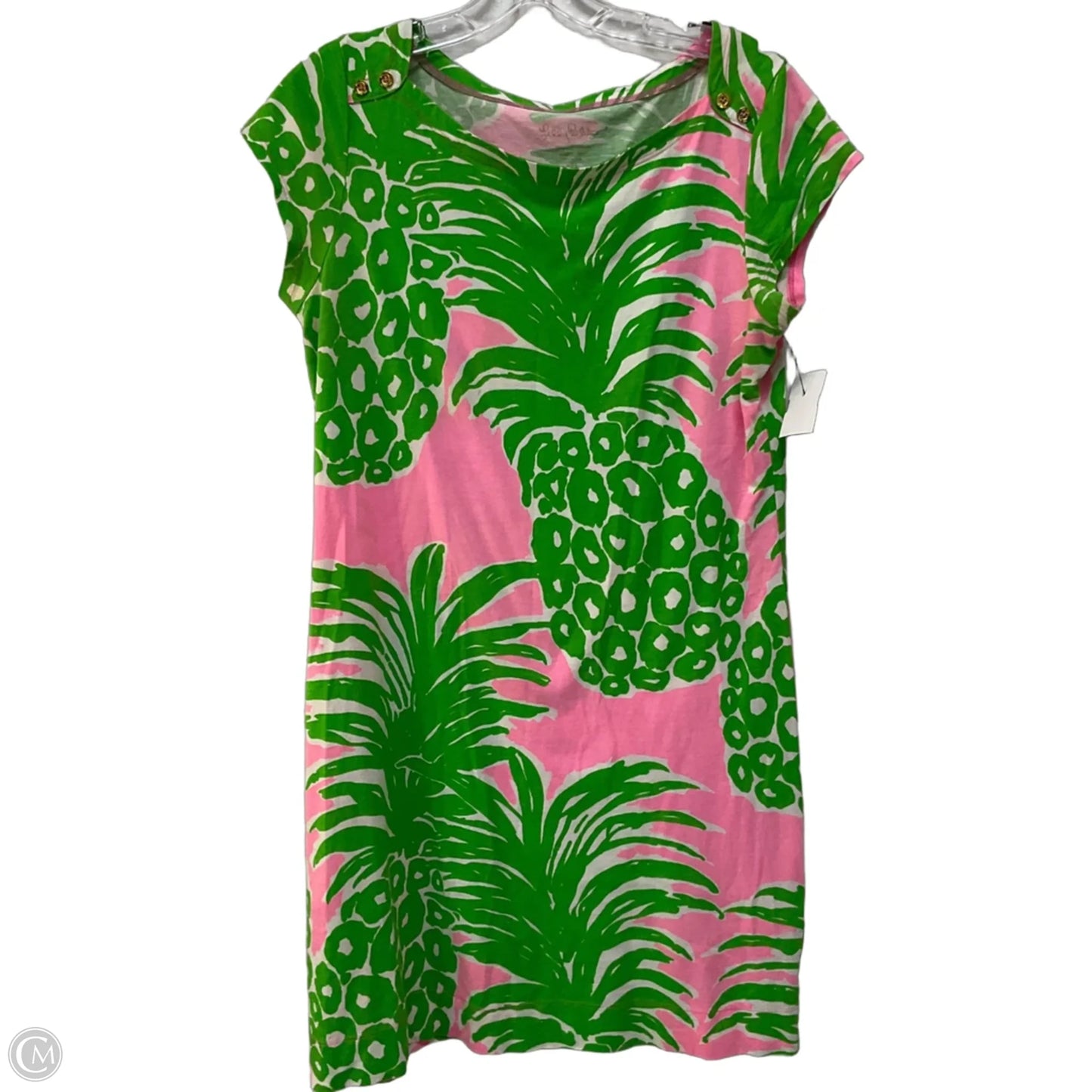 Dress Designer By Lilly Pulitzer In Tropical Print, Size: M