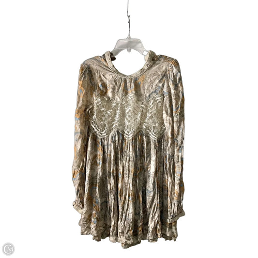 Tunic Long Sleeve By Free People In Multi-colored, Size: M