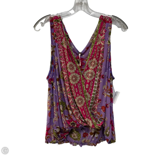 Top Sleeveless By Free People In Purple, Size: L