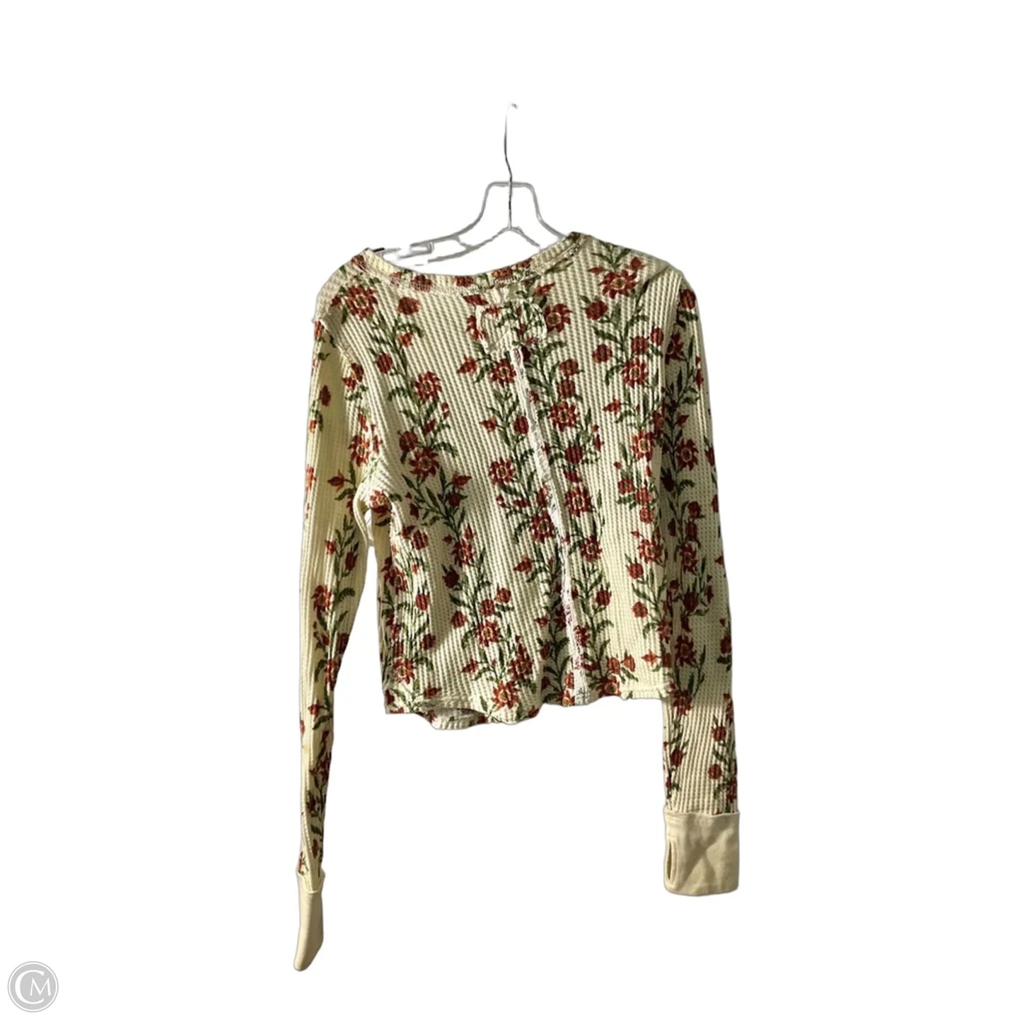 Top Long Sleeve Basic By We The Free In Floral Print, Size: M