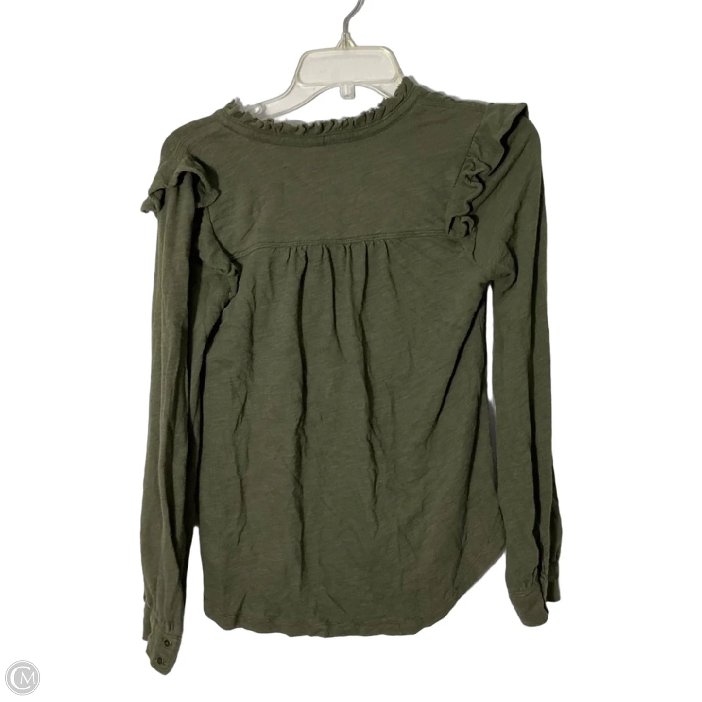 Top Long Sleeve By Pilcro In Green, Size: Xs