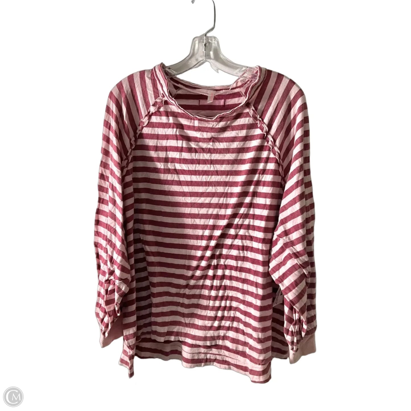 Top Long Sleeve By Free People In Striped Pattern, Size: S