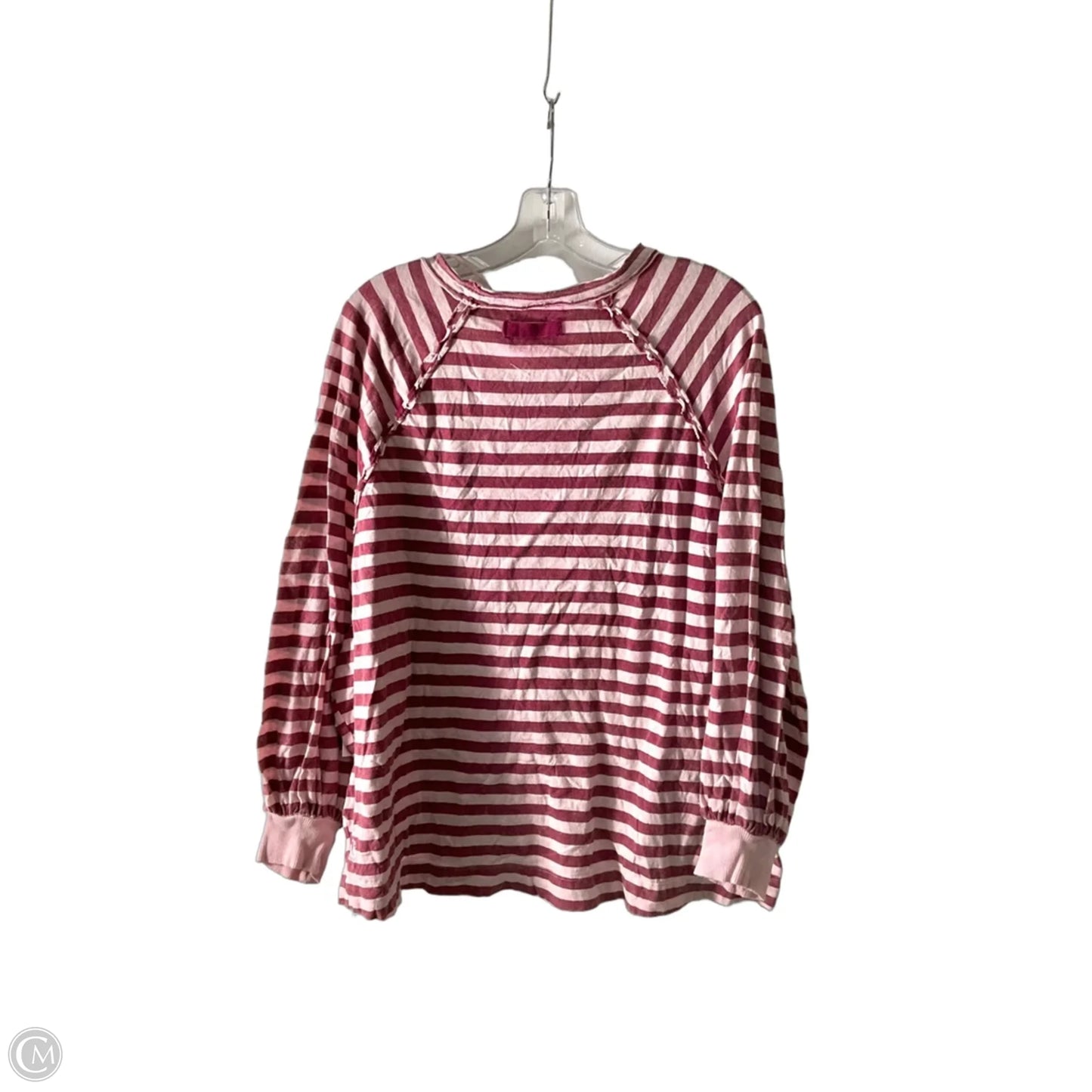 Top Long Sleeve By Free People In Striped Pattern, Size: S