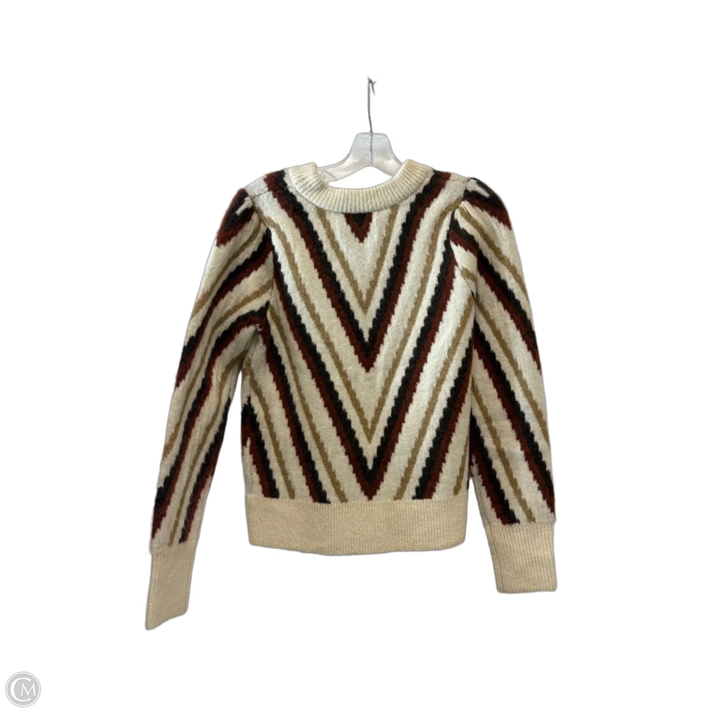 Sweater By Evereve In Cream & Tan, Size: Xs