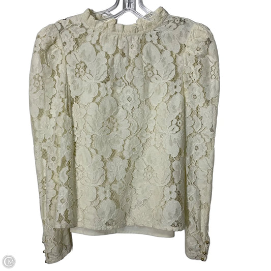 Top Long Sleeve By Mare Mare In Cream, Size: Xs