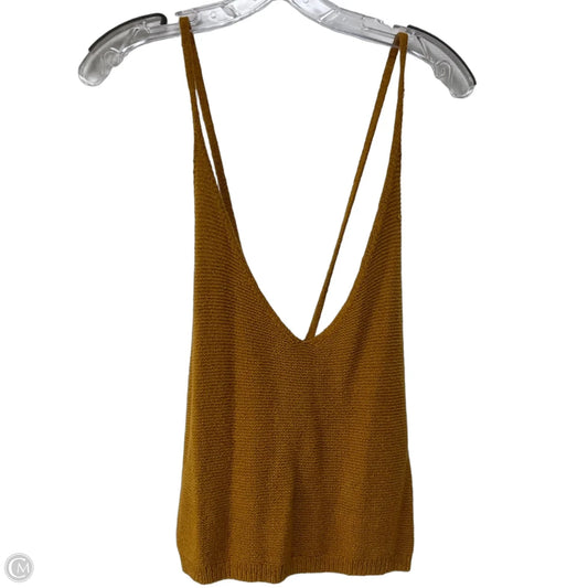 Top Sleeveless By Moth In Brown, Size: L