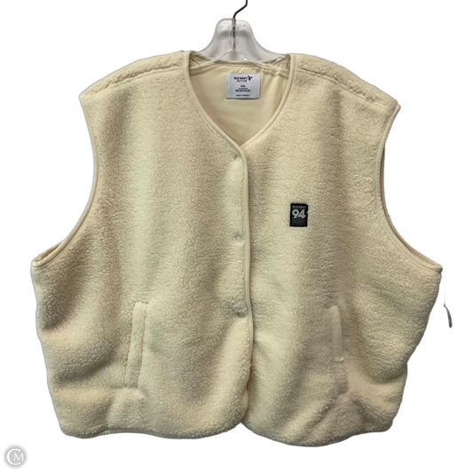Vest Faux Fur & Sherpa By Old Navy In Cream, Size: Xxl