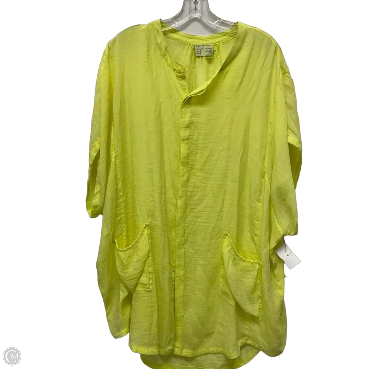 Tunic Short Sleeve By Saturday/sunday In Yellow, Size: M