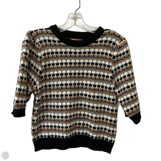 Sweater Short Sleeve By Thml In Checkered Pattern, Size: M