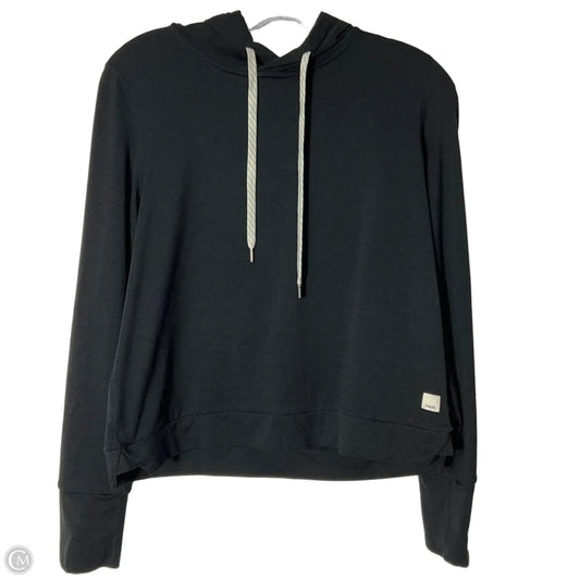 Athletic Top Long Sleeve Hoodie By Vuori In Black, Size: S