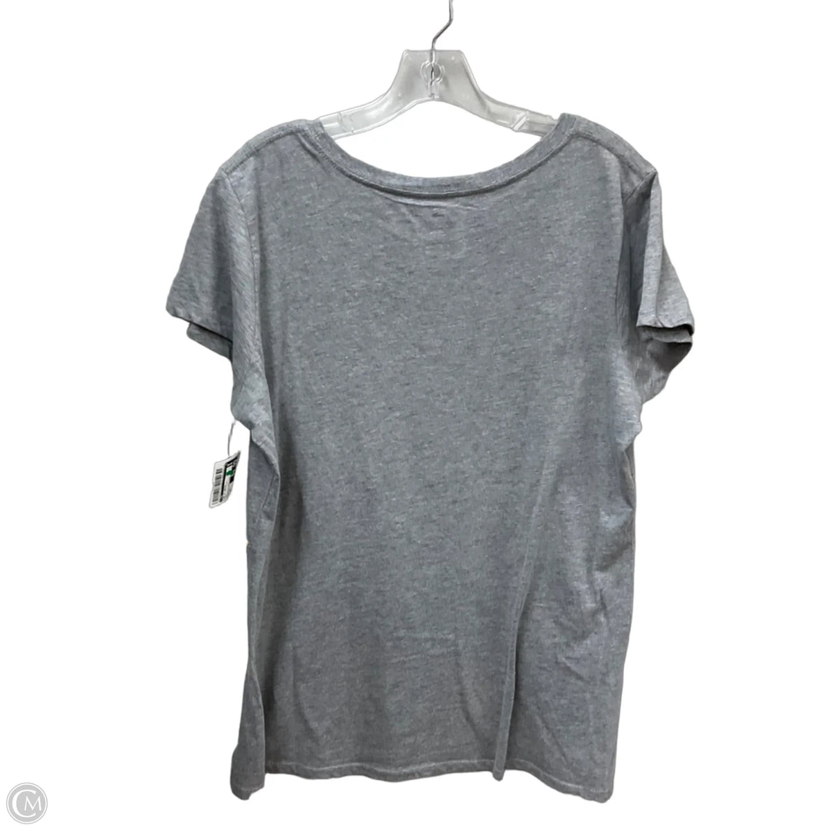 Top Short Sleeve Basic By Cmf In Grey, Size: 2x
