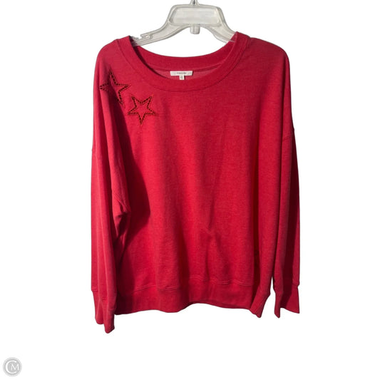 Top Long Sleeve By Maurices In Red, Size: Xxl
