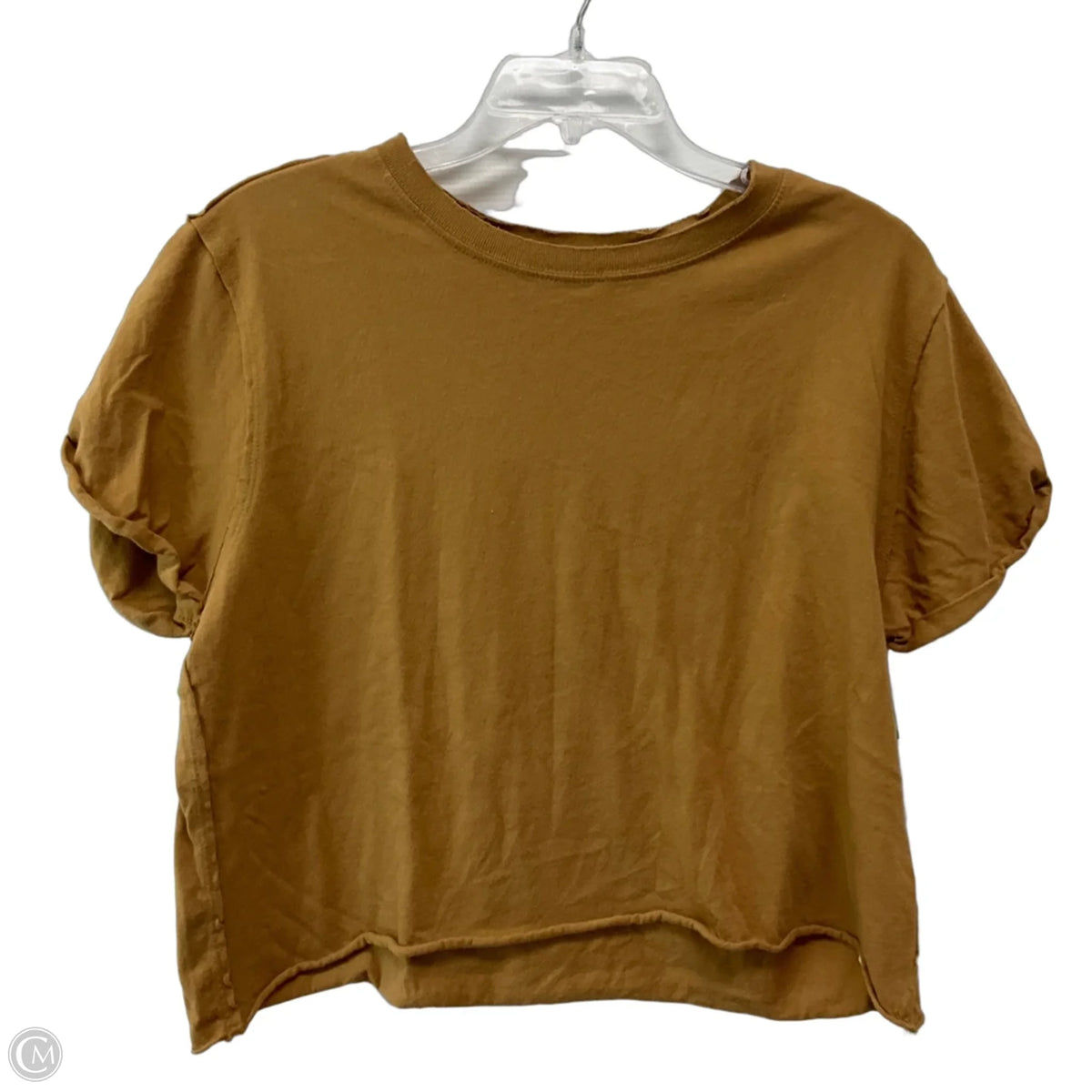Top Short Sleeve Basic By We The Free In Brown, Size: L
