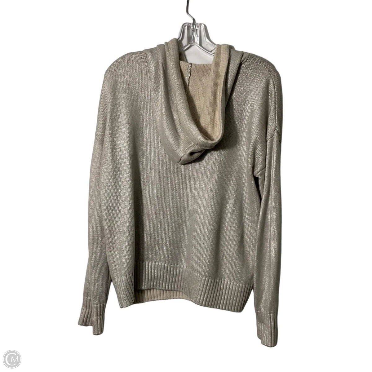 Sweater By Evereve In Silver & Tan, Size: S