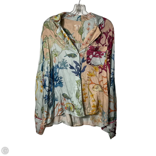 Top Long Sleeve By Cma In Multi-colored, Size: M