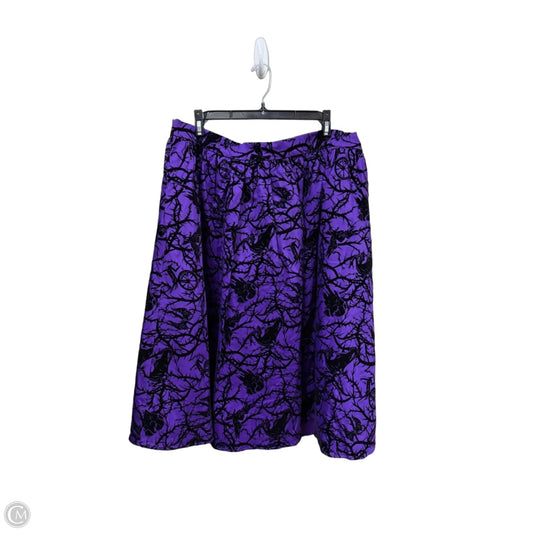 Skirt Midi By Disney In Purple, Size: 2x
