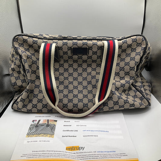 Duffle And Weekender Luxury Designer By Gucci  Size: Medium