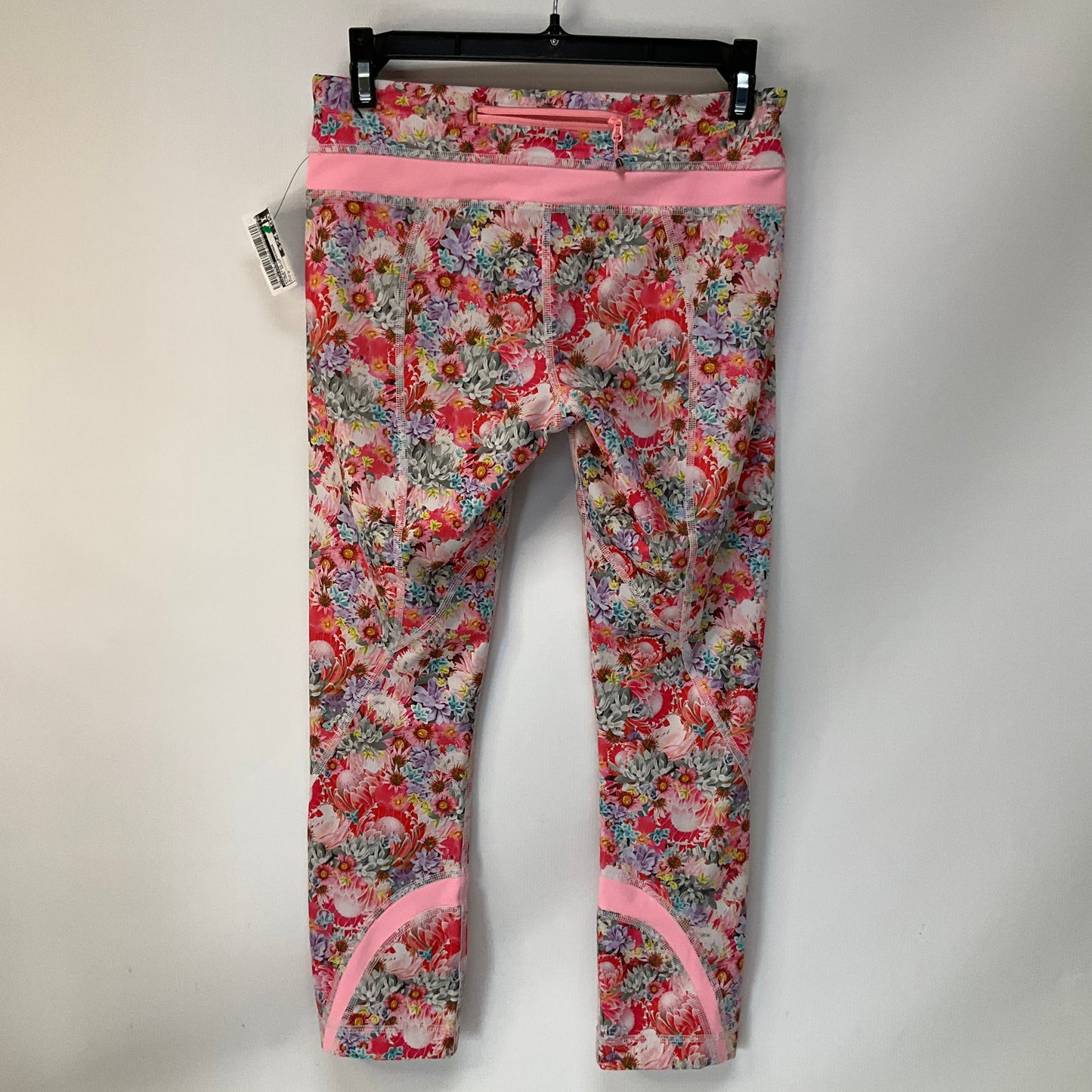 Athletic Leggings By Lululemon In Floral Print, Size: 4