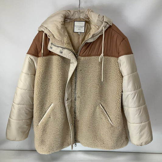 Jacket Faux Fur & Sherpa By Cmc In Cream, Size: Xl