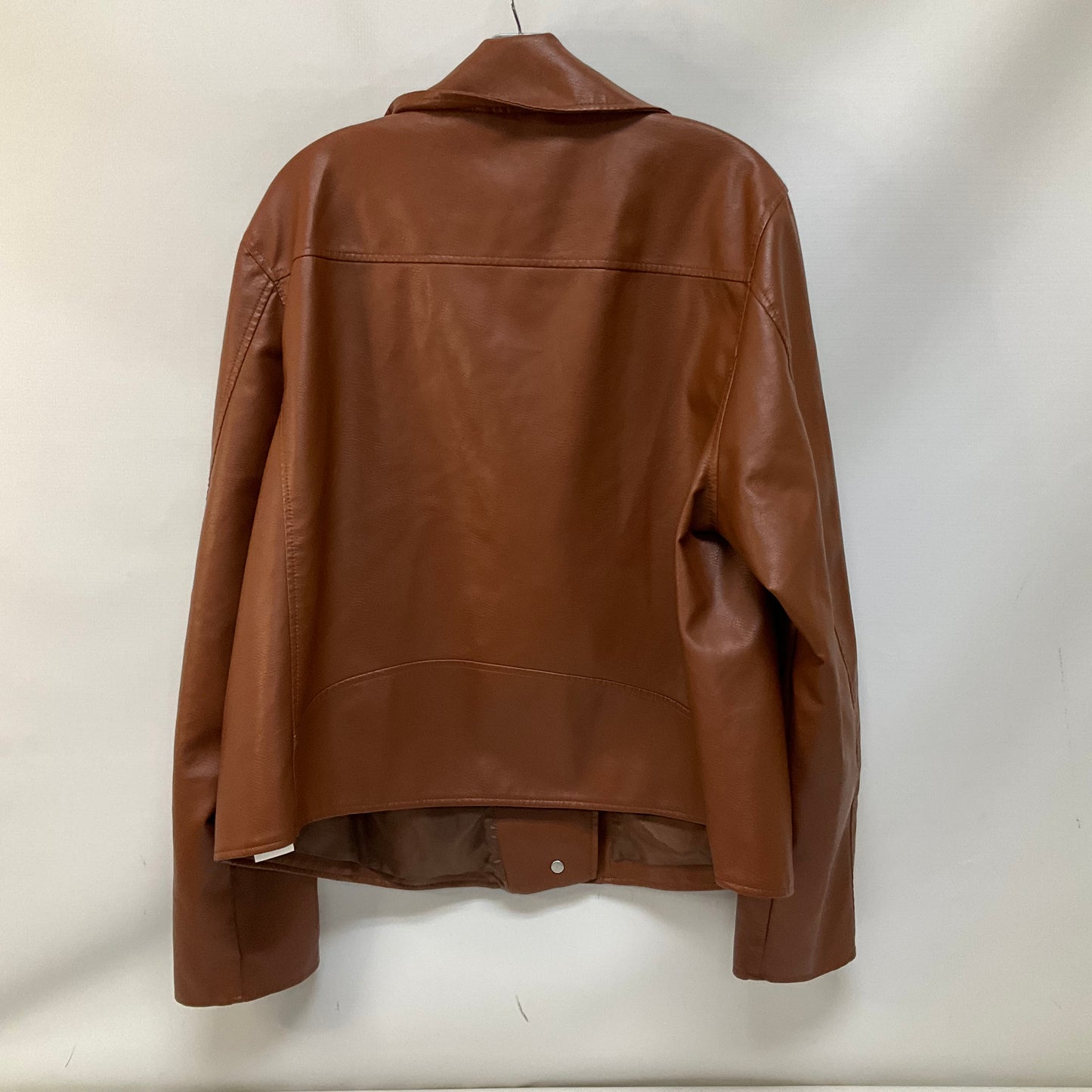 Jacket Leather By Anthropologie In Brown, Size: 2x