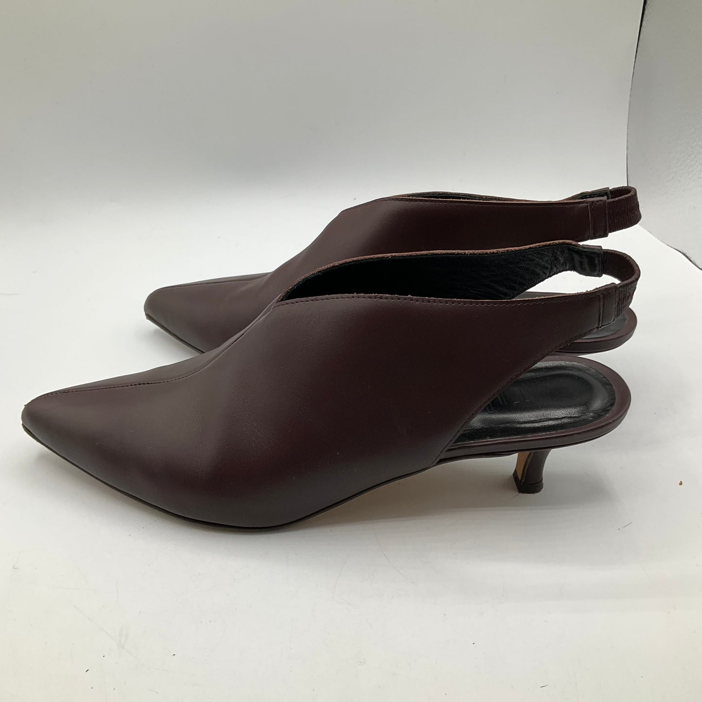 Shoes Heels Kitten By Tibi In Maroon, Size: 8.5