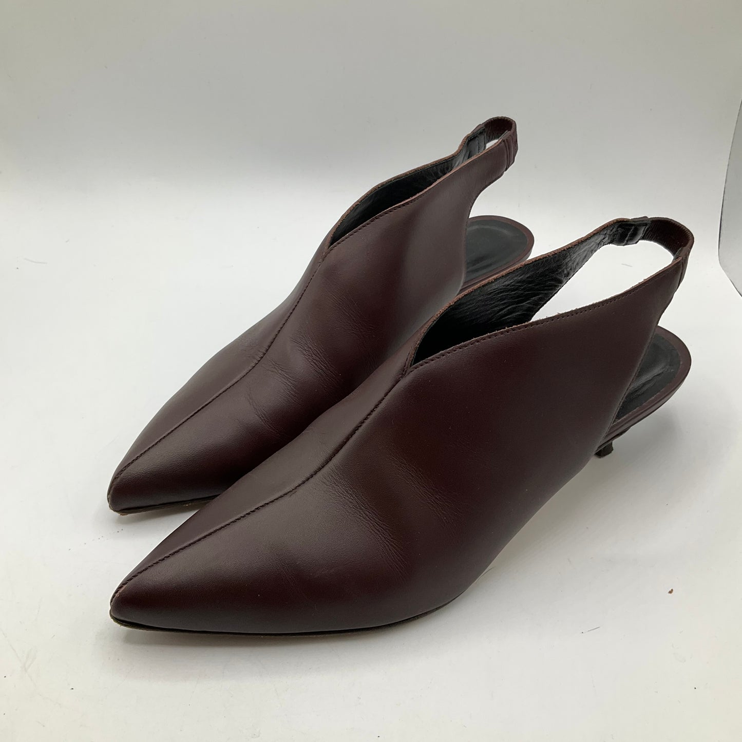 Shoes Heels Kitten By Tibi In Maroon, Size: 8.5