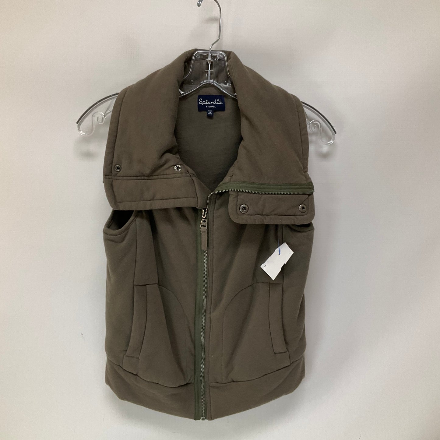 Vest Puffer & Quilted By Splendid In Green, Size: Xs