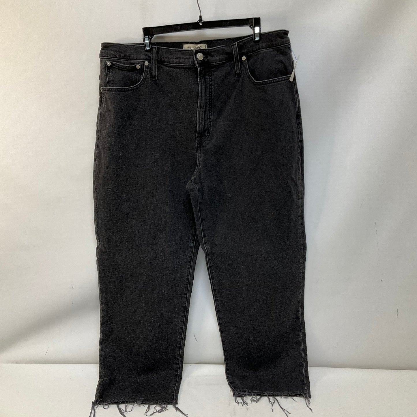 Jeans Boyfriend By Madewell In Black Denim, Size: 16