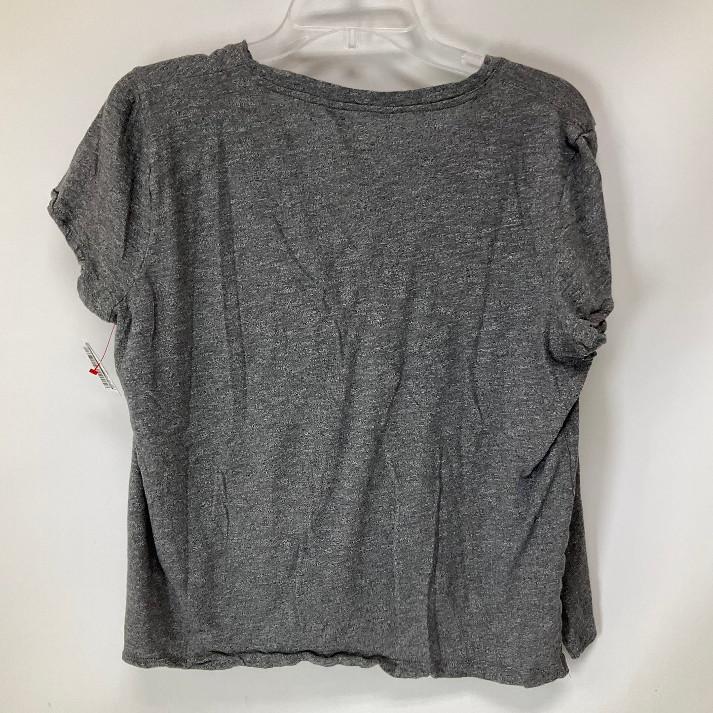 Top Short Sleeve Basic By Madewell In Grey, Size: 1x