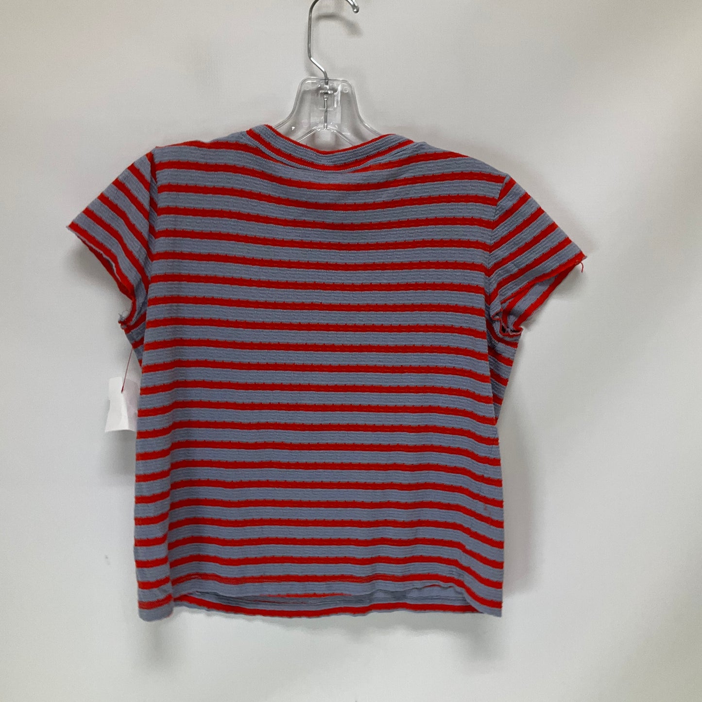 Top Short Sleeve By Free People In Striped Pattern, Size: M