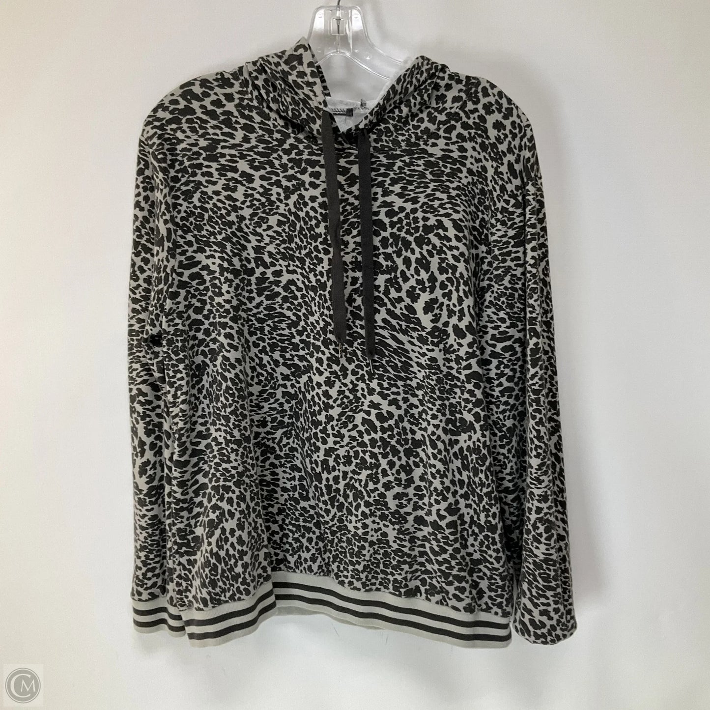 Athletic Sweatshirt Hoodie By Cmc In Animal Print, Size: L