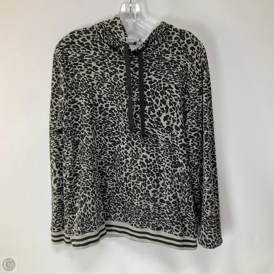 Athletic Sweatshirt Hoodie By Cmc In Animal Print, Size: L