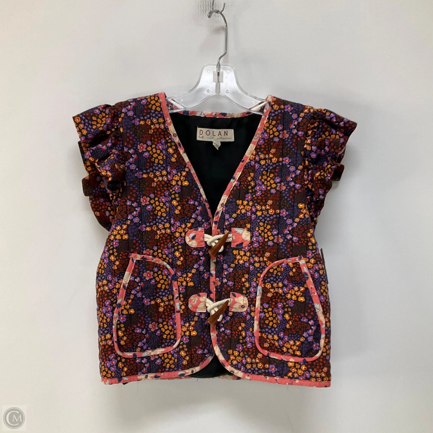 Vest Puffer & Quilted By Dolan Left Coast In Floral Print, Size: S