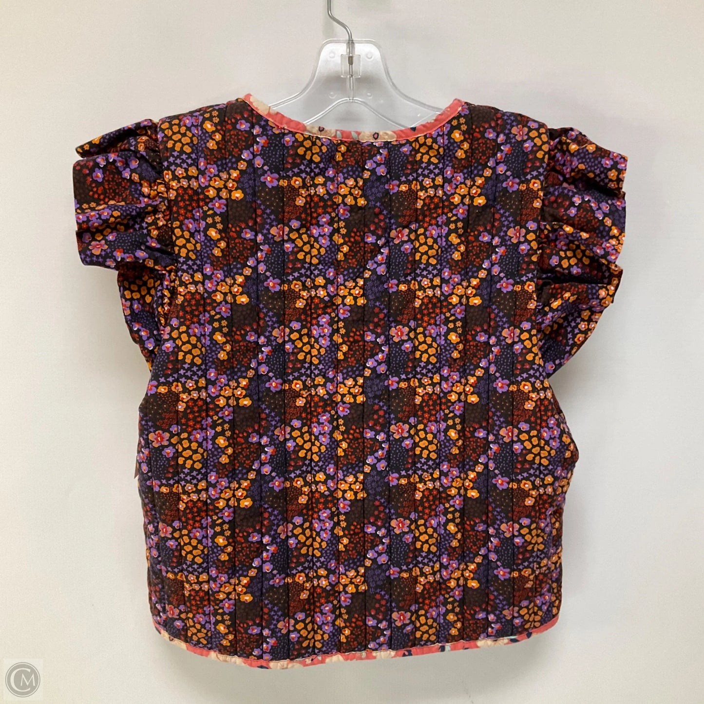 Vest Puffer & Quilted By Dolan Left Coast In Floral Print, Size: S