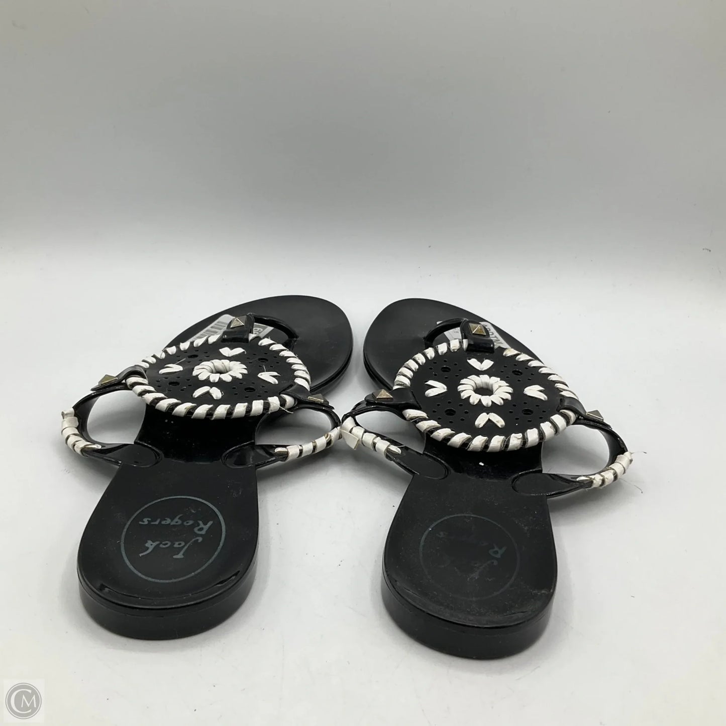 Sandals Flats By Soda In Black, Size: 7.5