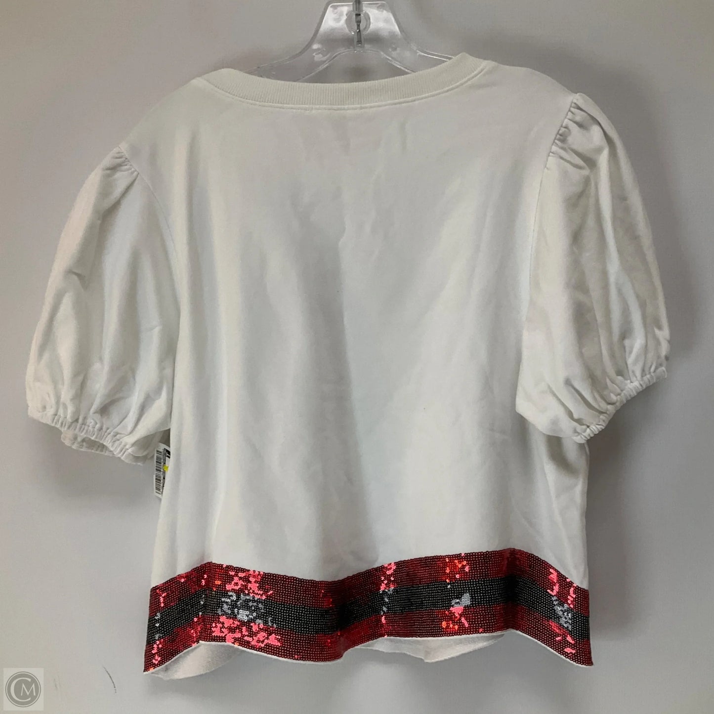 Top Short Sleeve By Peach Love Cream California In White, Size: L