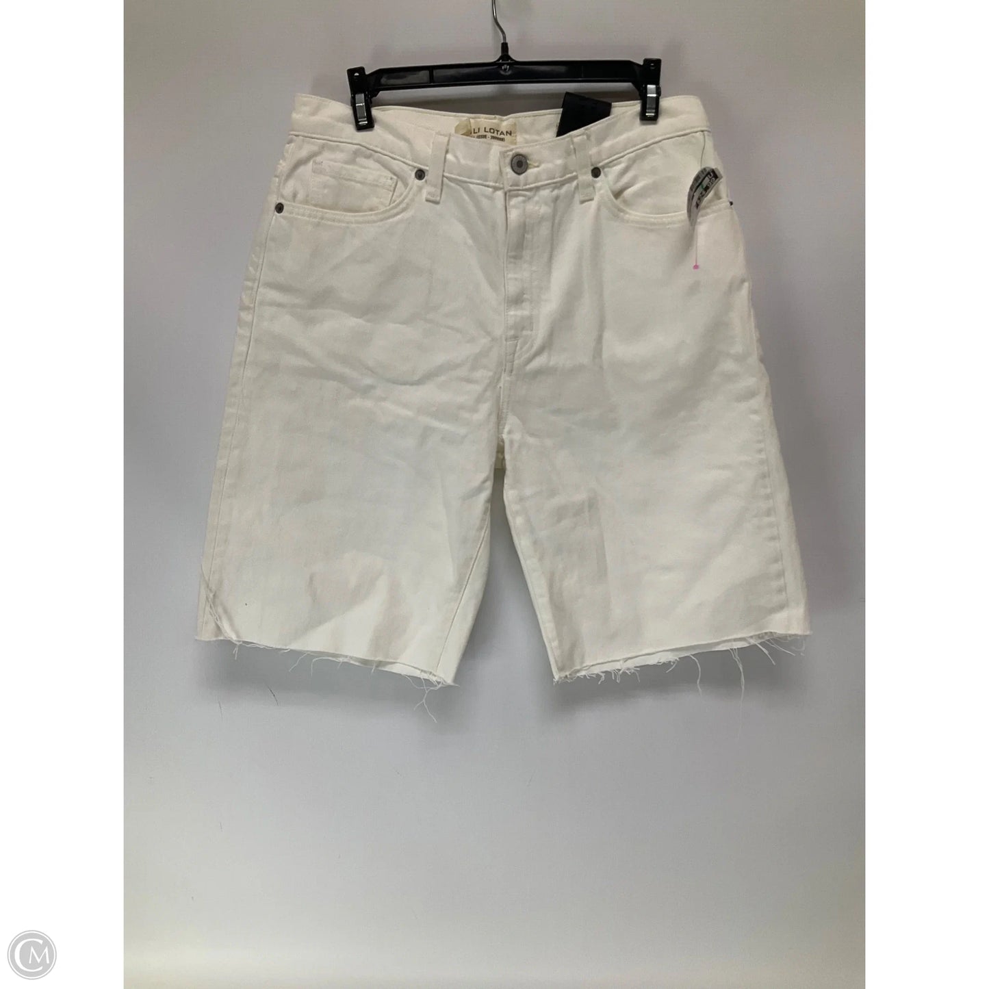 Shorts By Nili Lotan In White Denim, Size: 8